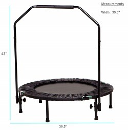 MARCY TRAMPOLINE CARDIO TRAINER WITH HANDLE