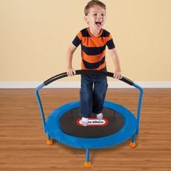 Best Indoor & Outdoor Toddler / Baby Trampoline (With Bar & Net)