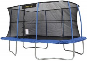 JumpKing 10 x 14 Foot Rectangular Trampoline with Safety Net Siding