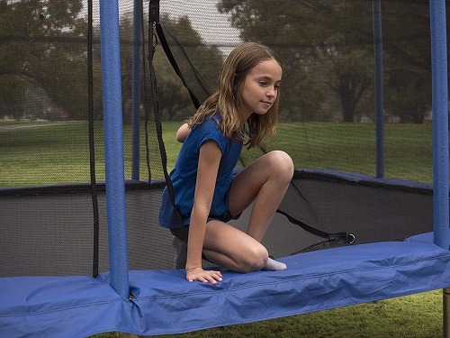 JumpKing 10 x 14 Foot Rectangular Trampoline with Safety Net