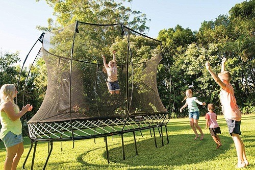 Large Square Springfree Trampoline