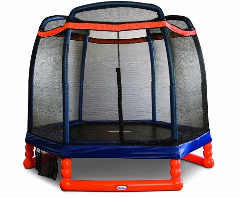little tikes slide and trampoline
