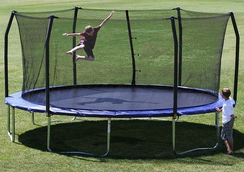 Skywalker Oval Trampoline 17x15 With Enclosure