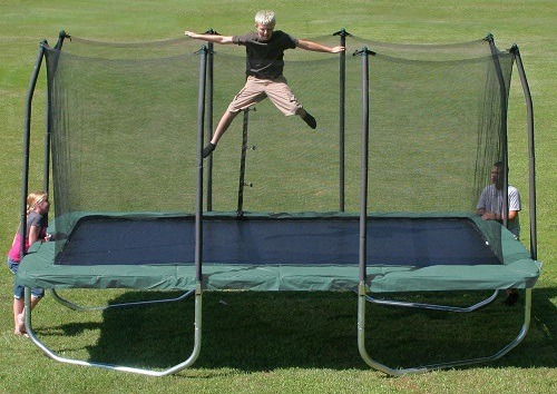 Summit 14' Rectangle Trampoline With Net