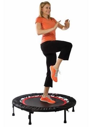 Urban Rebounder Trampoline with Workout DVD & Stabilizing Bar