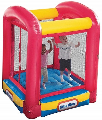 little tikes bounce house kids trampoline with enclosure