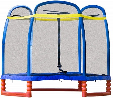 skybound 7 super trampoline combo with enclosure