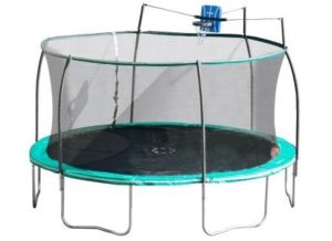 Steelflex Trampoline with Basketball Hoop and Safety Enclosure Netting